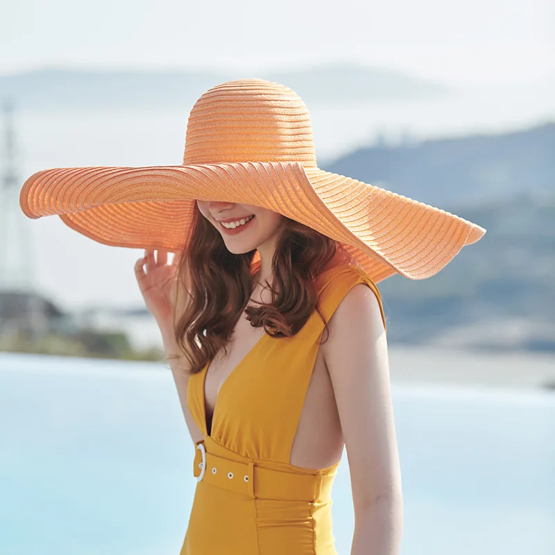 FF1473 Summer Packable Roll up Sun Visor Cap Wide Brim