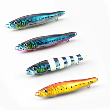 Cross-Border Hot-Selling Artificial Hard Bait Shore Cast Small Jack 3D Printed S-Shaped Luminous Bionic Metal Spoon Stock – Metal Jig – view 2
