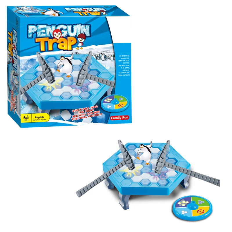 3pcs Penguin Trap Board Game Family Fun Desktop Game Icebreaker