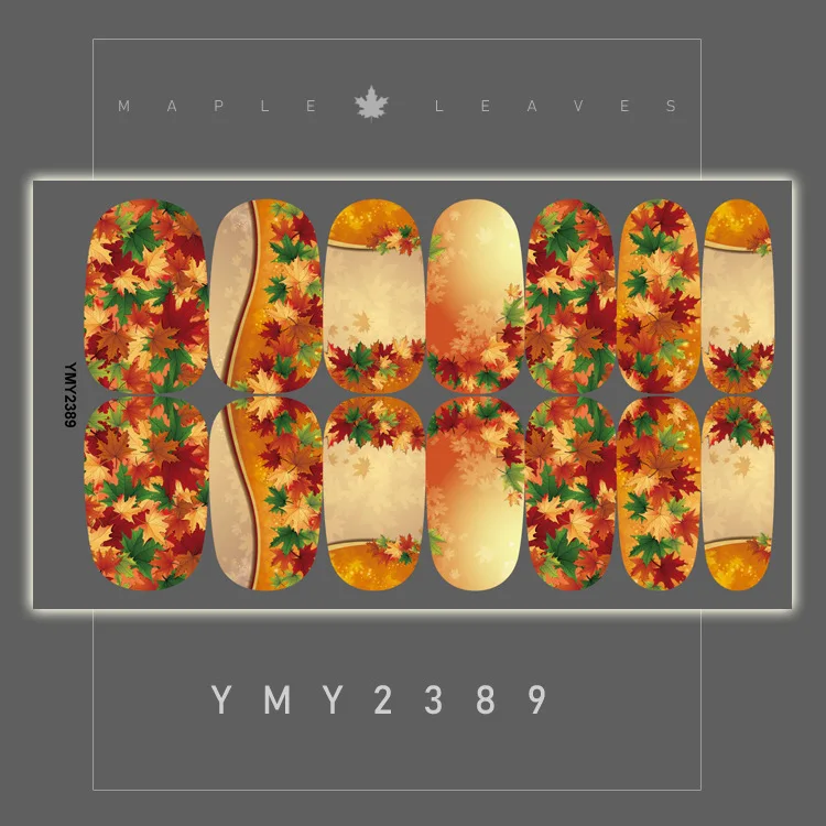 Ymx627660 Wholesale Nail Art Wraps Decoration Real Nail Polish Sticker