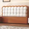 Orange cat paw leather