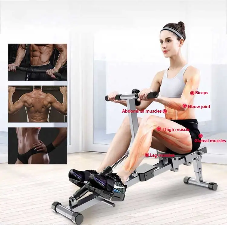 ZT 2024 двухсторонний скользящий стальной трубчатый тренажер для домашних упражнений гребной