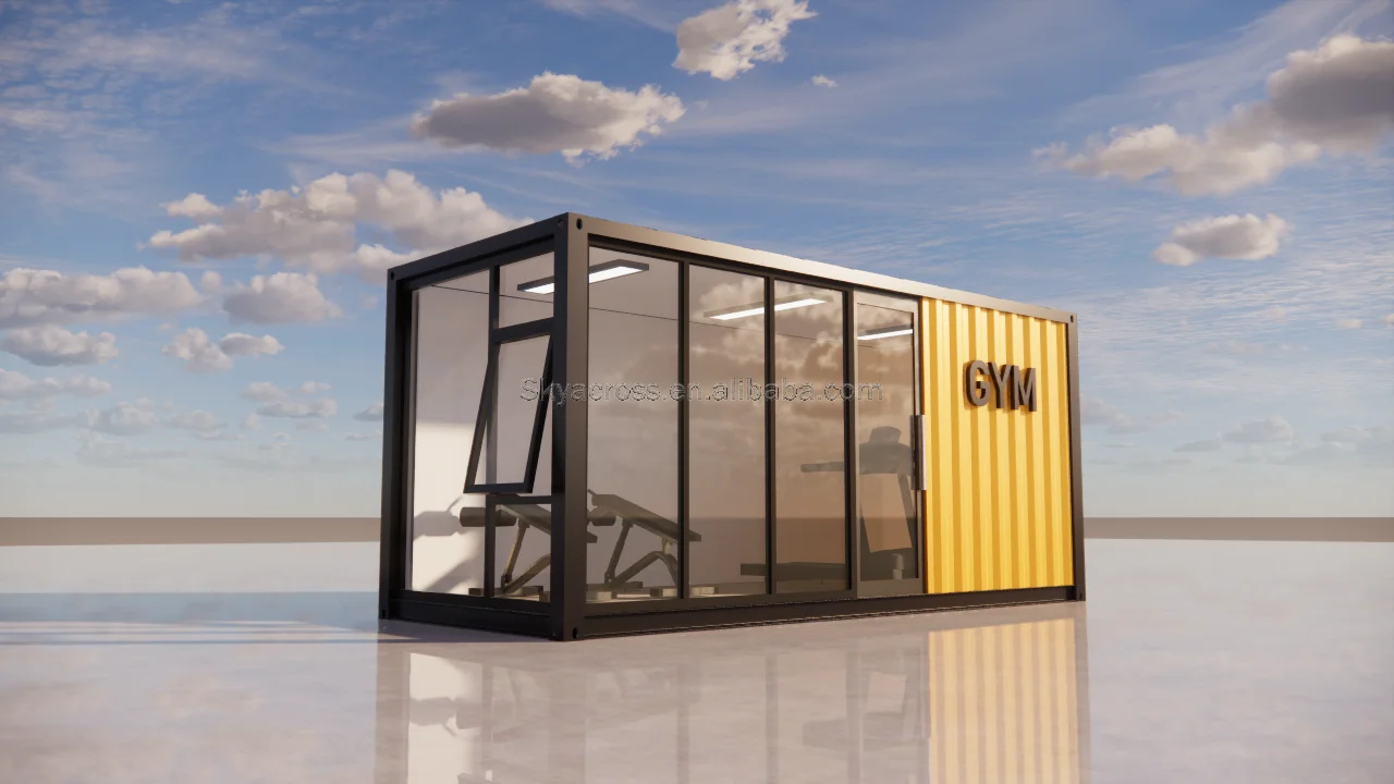 Container Box Gym Model Multifunctional Modular Container Gym for Home Fitness & Outdoor ...