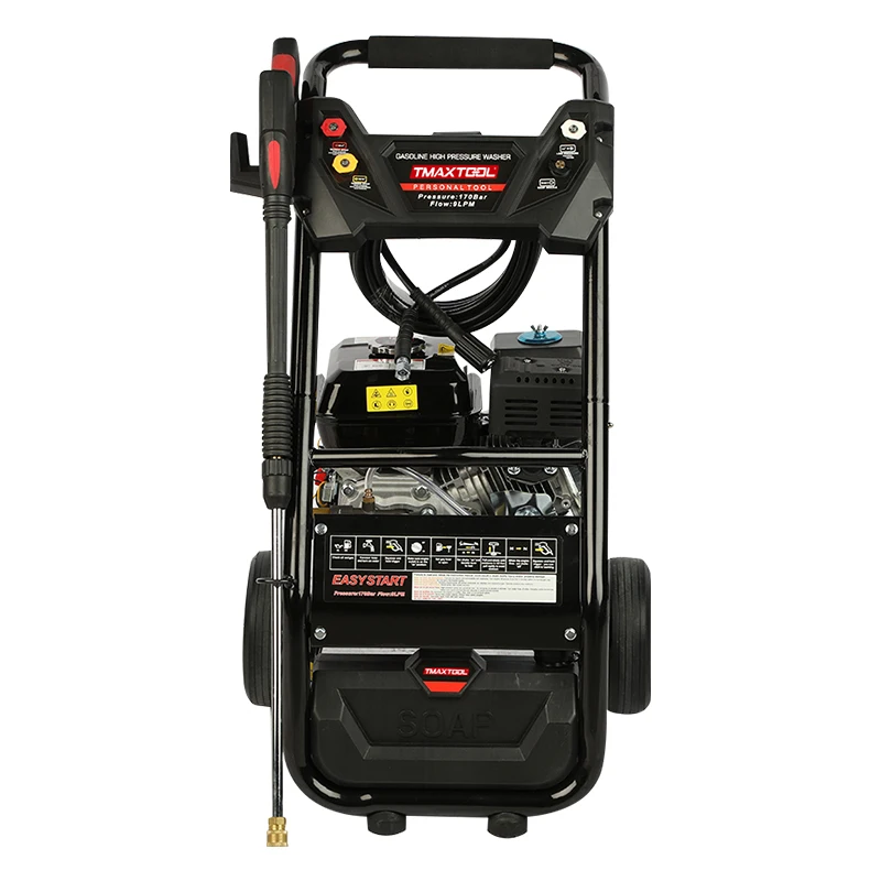 高圧洗浄機 190bar 2465psi 9.2L 7.0HP ガソリン式高圧道路洗浄車洗浄
