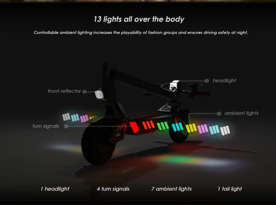 Ultimate Well-priced High Quality Hot Selling Kirin G1 PRO All-terrain Electric Scooter for Adults