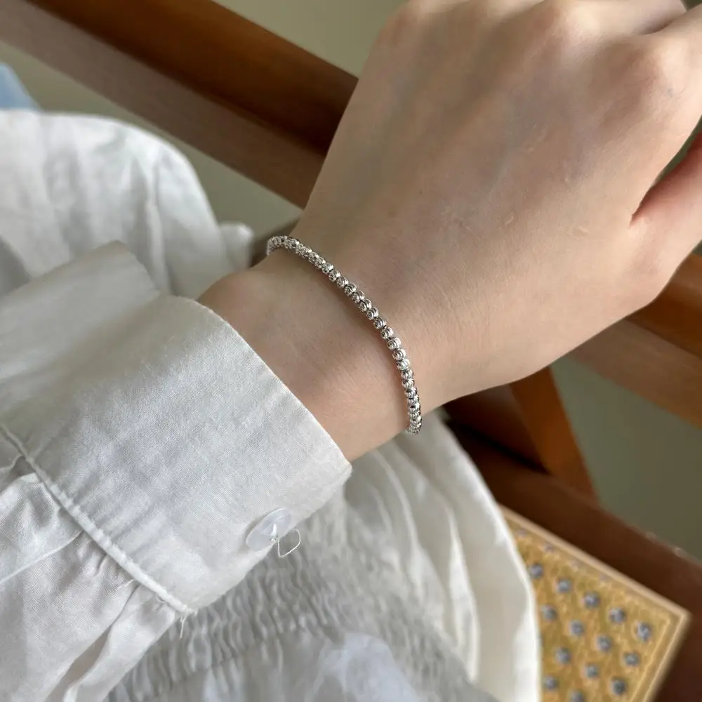 KAKODIY Luxury 18K Gold Plated Adjustable 925 Sterling Silver Bead Jewelry for Women Organized Stackable Bracelet detail 9