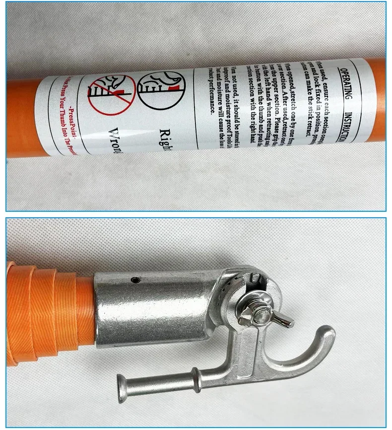 Hot Stick Label BILO THS 240 Telescopic Triangle Hot Stick - 500kv High Voltage