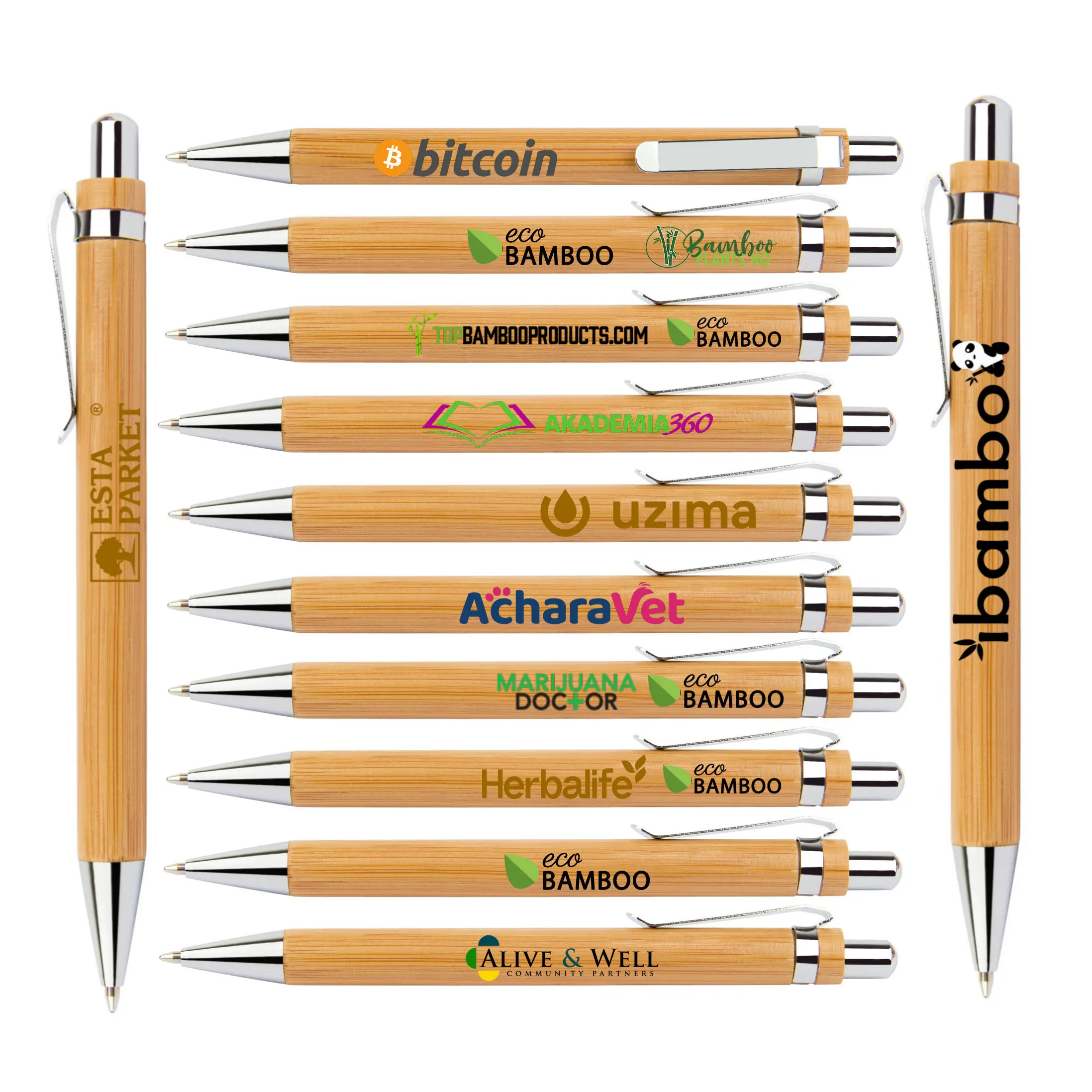 Bamboo Snarky Pen Sets – Heart and Home Wholesale