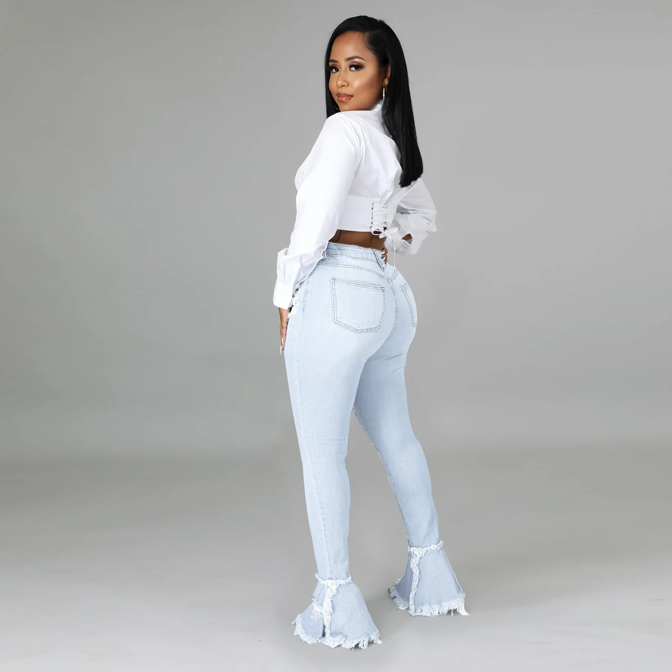 Slim-waist Jeans Slim-fit Jeans Fashion 