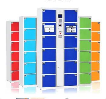 Commercial Gym Lockers with Digital Smart Lock - Heavy Duty Steel Electronic Lockers for Fitness Centers - RFID/Barcode