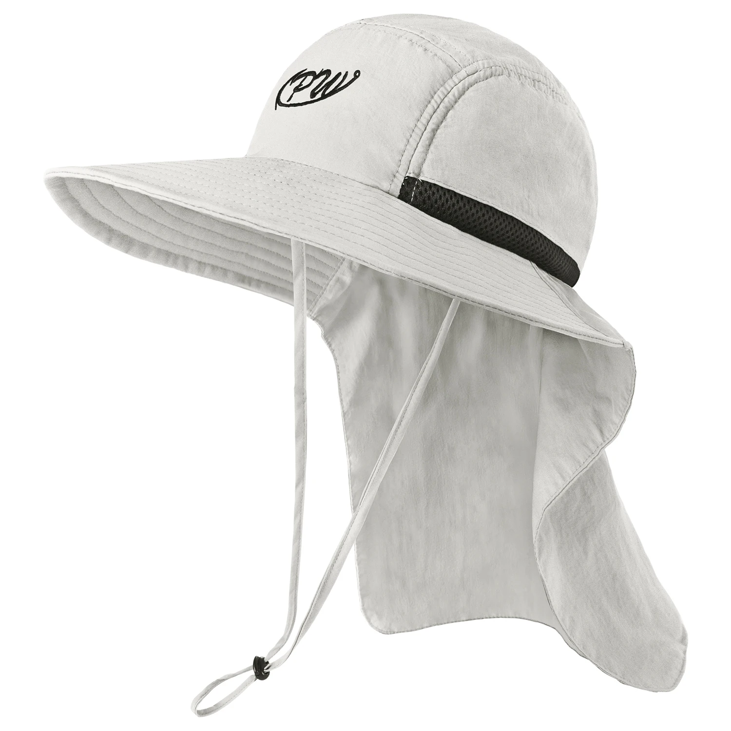 Cappello da pesca a tesa larga per esterni Cappello di protezione solare UPF 50+ con patta per il viso e il collo per attivà all'aperto Escursionismo e giardino  200000297