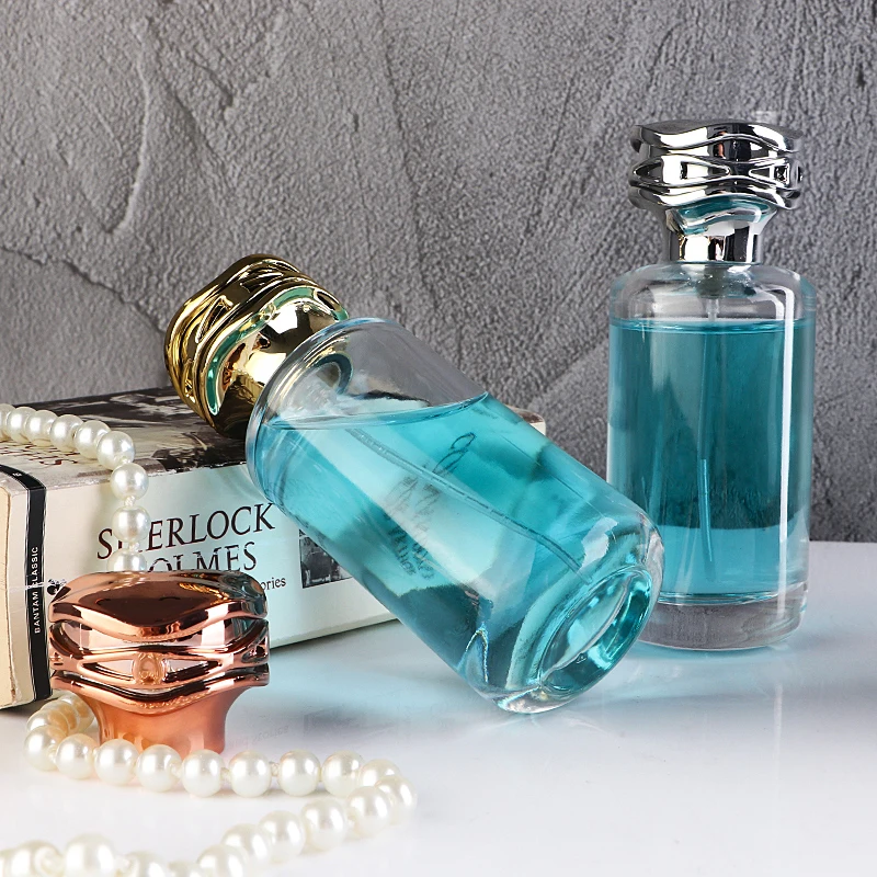 Fancy Empty 85ml Cylindrical Glass Spray Perfume Bottle with