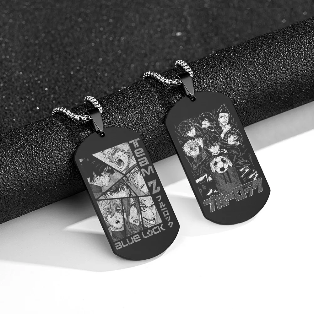 9 Designs New Product Blue Lock Titanium Jewelry Necklaces Order Card ...
