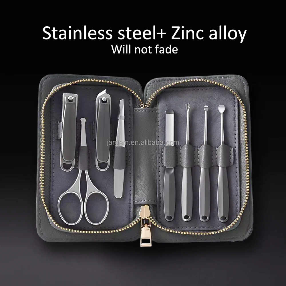 8 In 1 Carry On Stainless Steel Zinc Alloy Nail Clipper Beauty Tools
