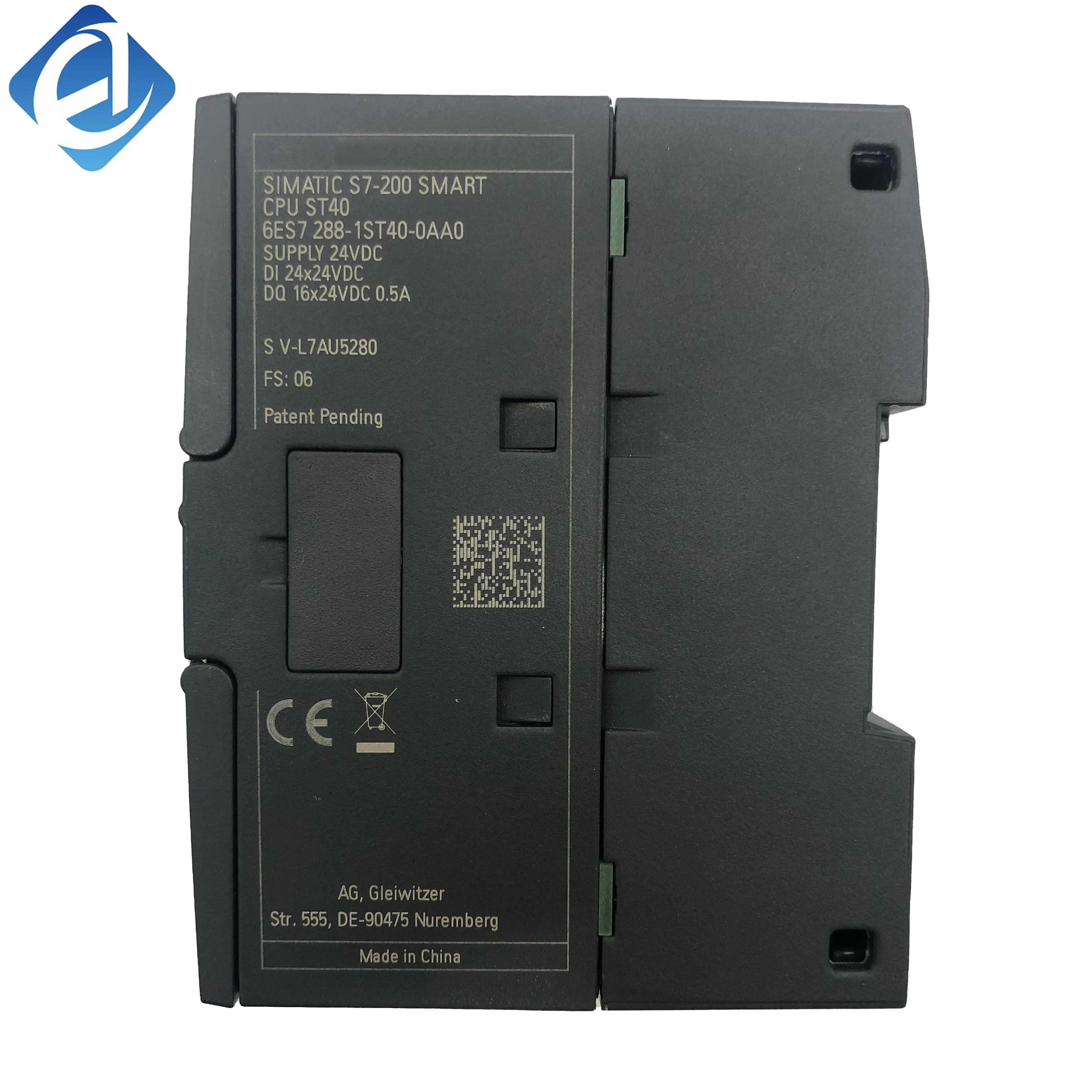 New Original 6ES7 288-1ST40-0AA0 6ES7288-1ST40-0AA0  compact CPU for Siemens SIMATIC S7-200 SMART series. Features 24V DC input, digital I/O, fast logic processing, and stable communication. Designed for small automation systems, packaging machines