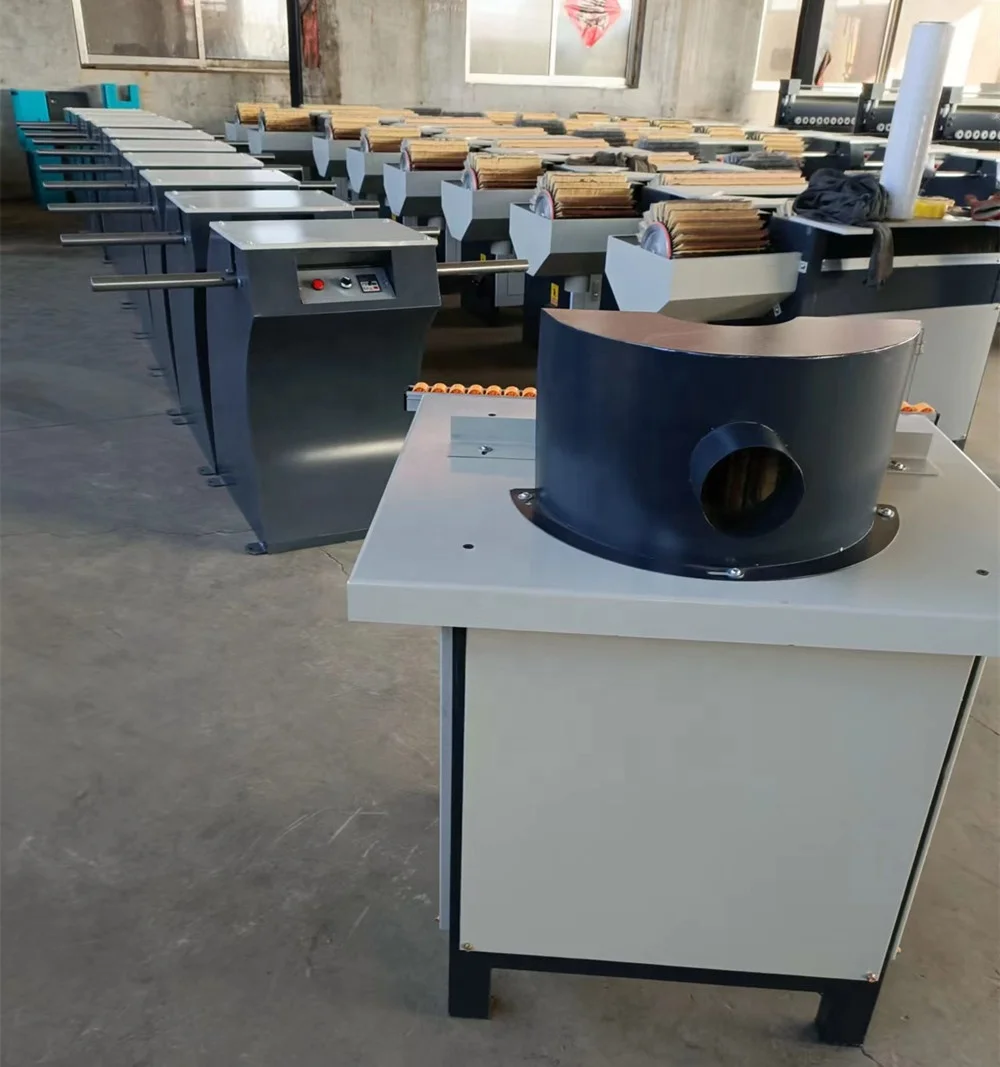 Manual Woodworking Polishing Sanding Machine One Head Single Roller Brush Sander Wood Chair Leg Drum Brush Grinding Polisher