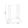 Stainless steel clothes hanger storage rack