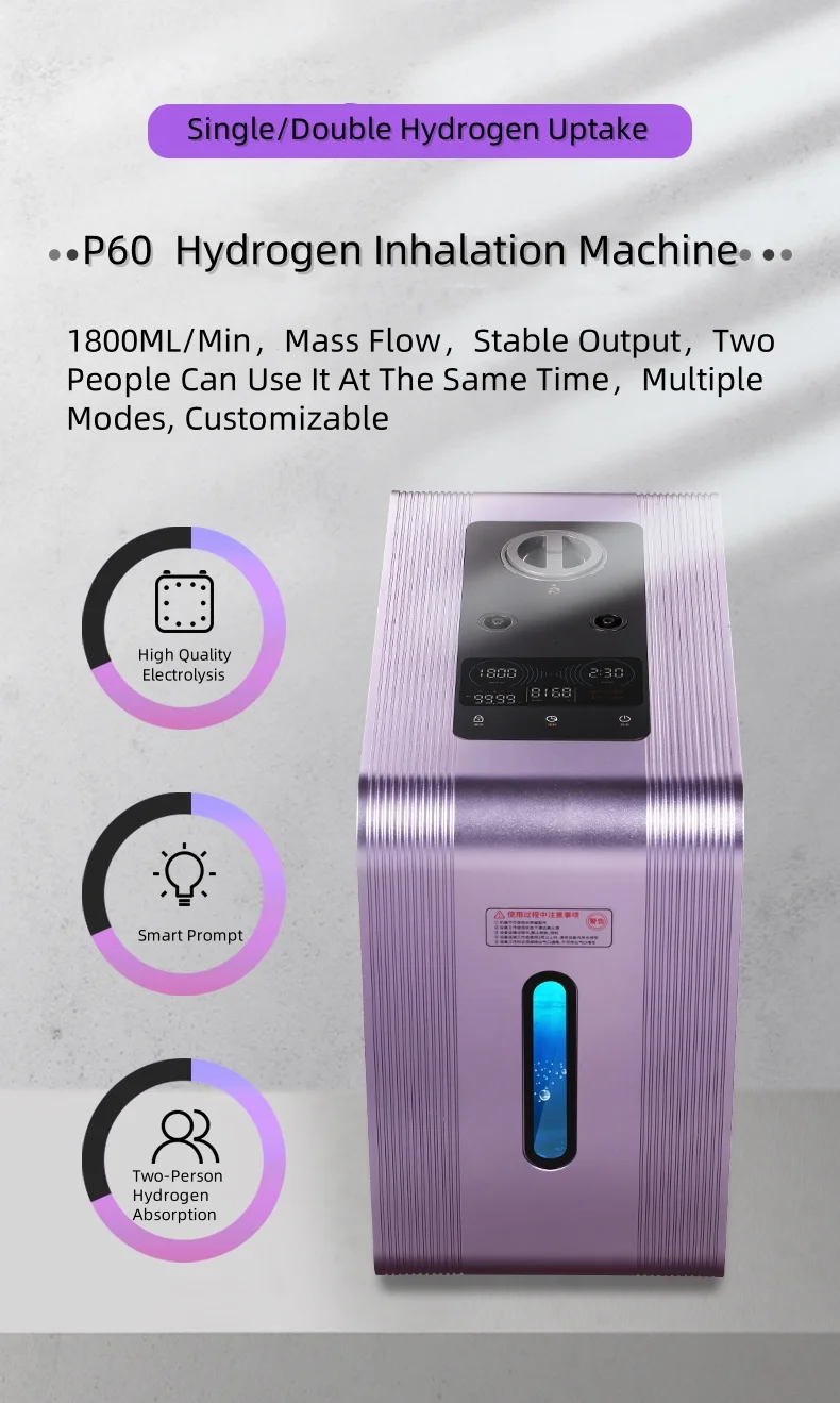 900 Ml Hydrogen Inhalation Machine Hydrogen Generator Home Nasal Inhaler Portable Inhaler Machine factory
