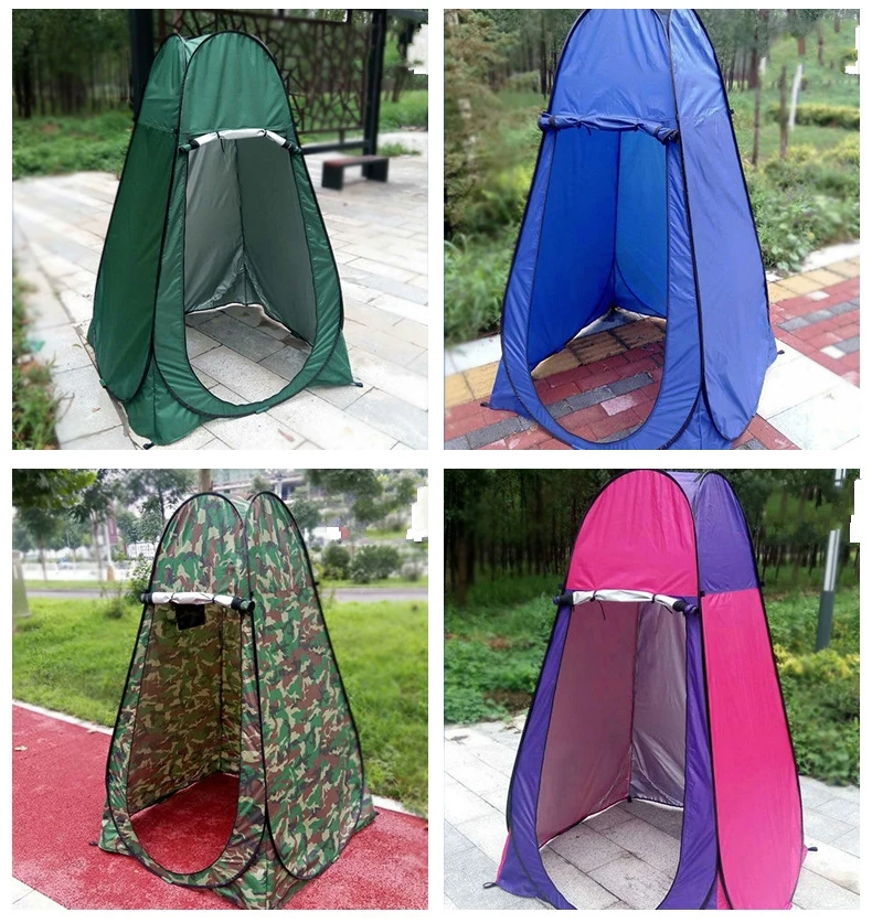 Aioiai Shower Tent Toilet Mosquito Net Tent Foldable Outdoor Spring Steel Wire Pop Up Camping