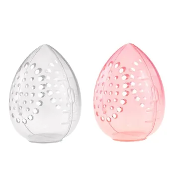 Modern Portable Plastic Makeup Powder Puff Case Injection Design Rectangle Beauty Blender Storage Box for Tool Organization PC