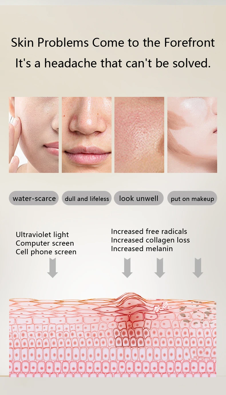 For DR RASHEL Revitalizing Night Serum Oily Combination Skin Collagen Firming Lightening Moisturizer Anti-Aging Whitening Aging