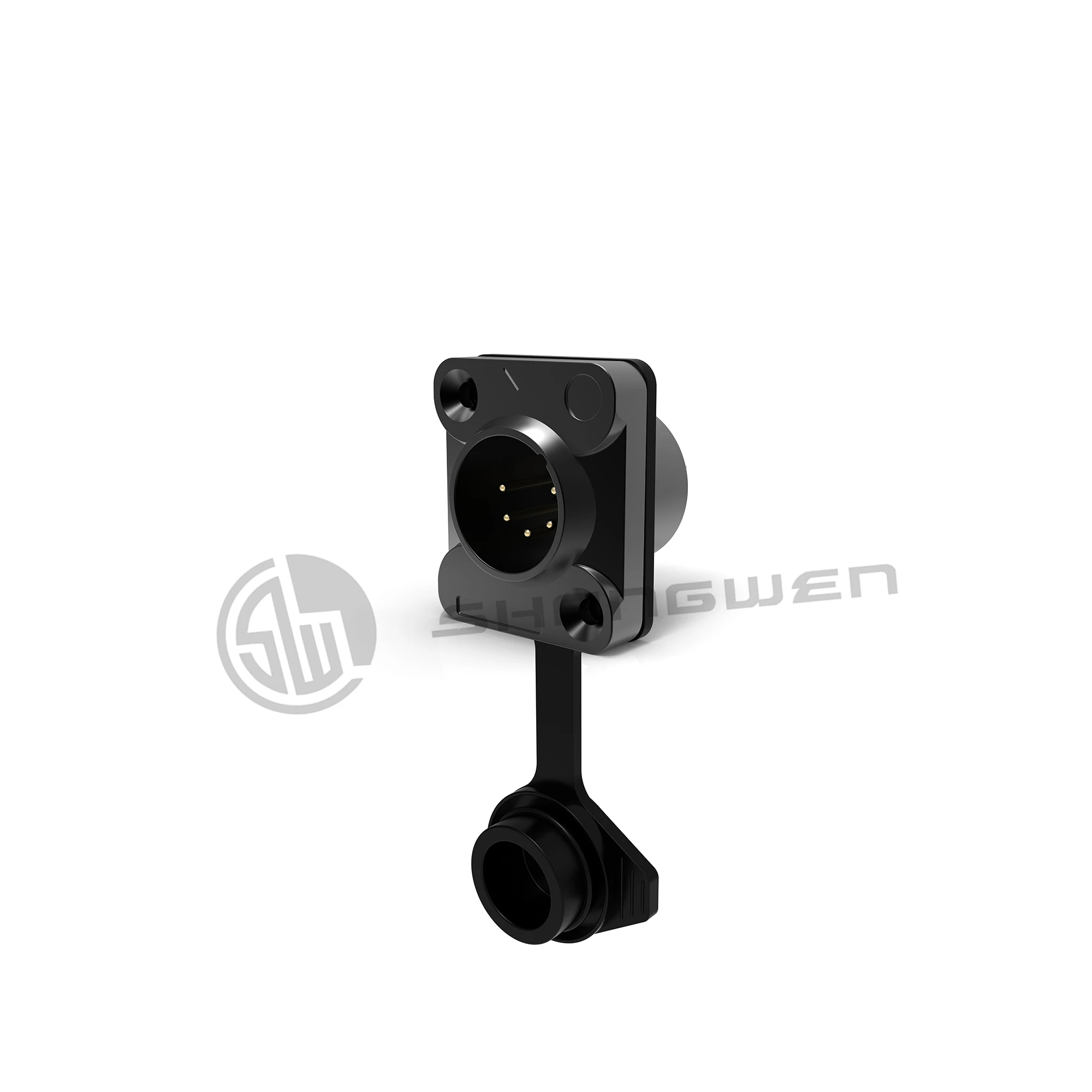 China Manufacturer Outdoor Waterproof 5 Pins Connector XLR Audio Male Socket 5 Pin Connector XLR Male Socket