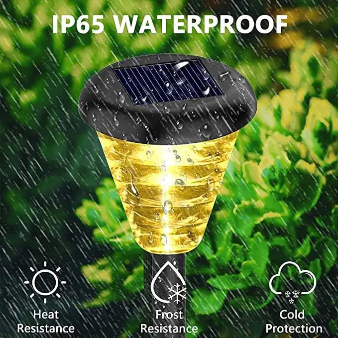 2022 New Design IP65 Waterproof Outdoor Landscape Decorative Lawn RBG LED Solar Garden light Pathway Lights supplier