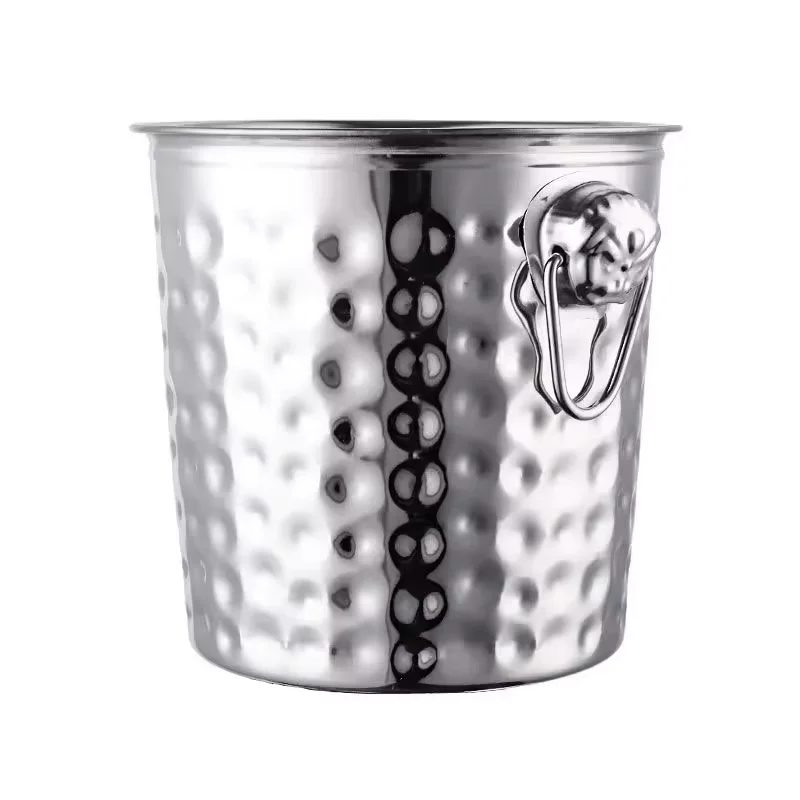 Wholesale Hot Selling Large Capacity Multifunctional Stainless Steel Ice Bucket Beverage Bucket Metal Beer Ice Bucket_0