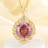 Pendentif rose séchée dorée avec chaîne Chopin