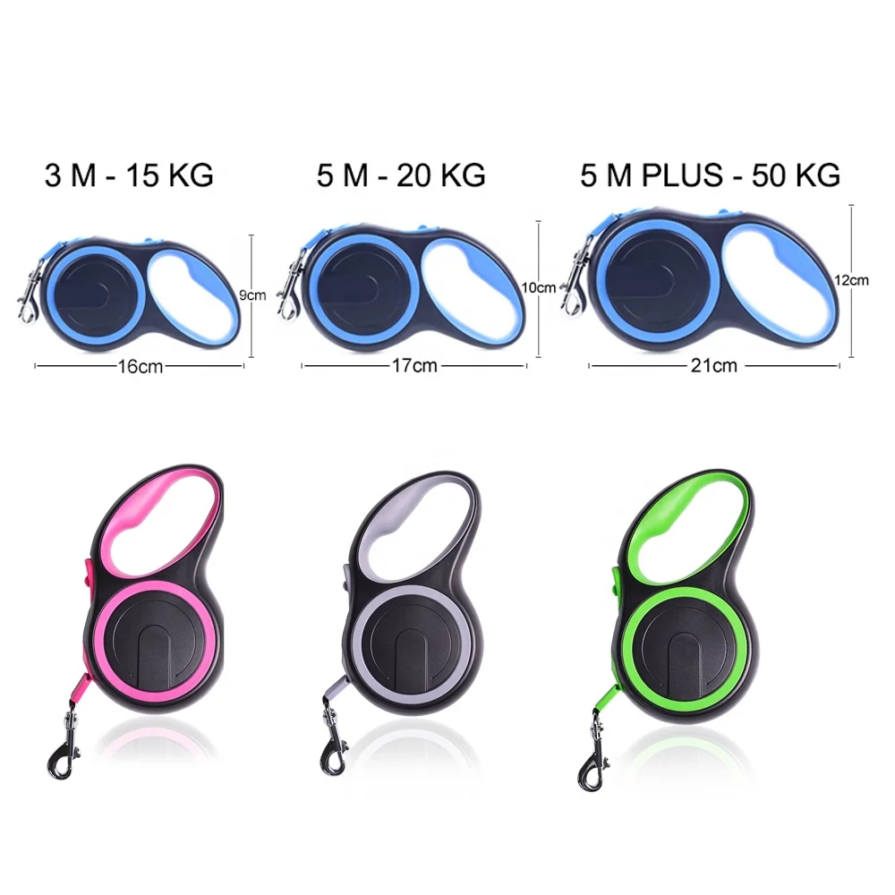 Поводок для больших собак прочный автоматический выдвижной поводок прогулок с питомцами 3 м 5