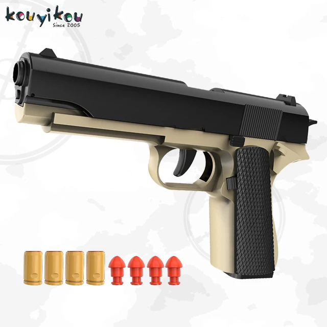 2024 hot Selling Simulation Plastic Toy Gun Safety Environmental Protection Boy Soft Bullet Gun for Christmas Birthday Gift