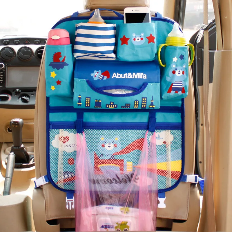 Creative Cartoon Car Seat Back Organizer Hang Storage Bag Baby Kids Toys  Travel Protector Cover Automobile Interior Accessories - Realistic Reborn  Dolls for Sale