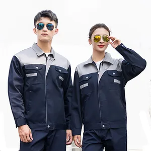 90% Polyester 10% Cotton Work Clothes Factory Direct Fashionable Unisex Worker Uniform Workwear
