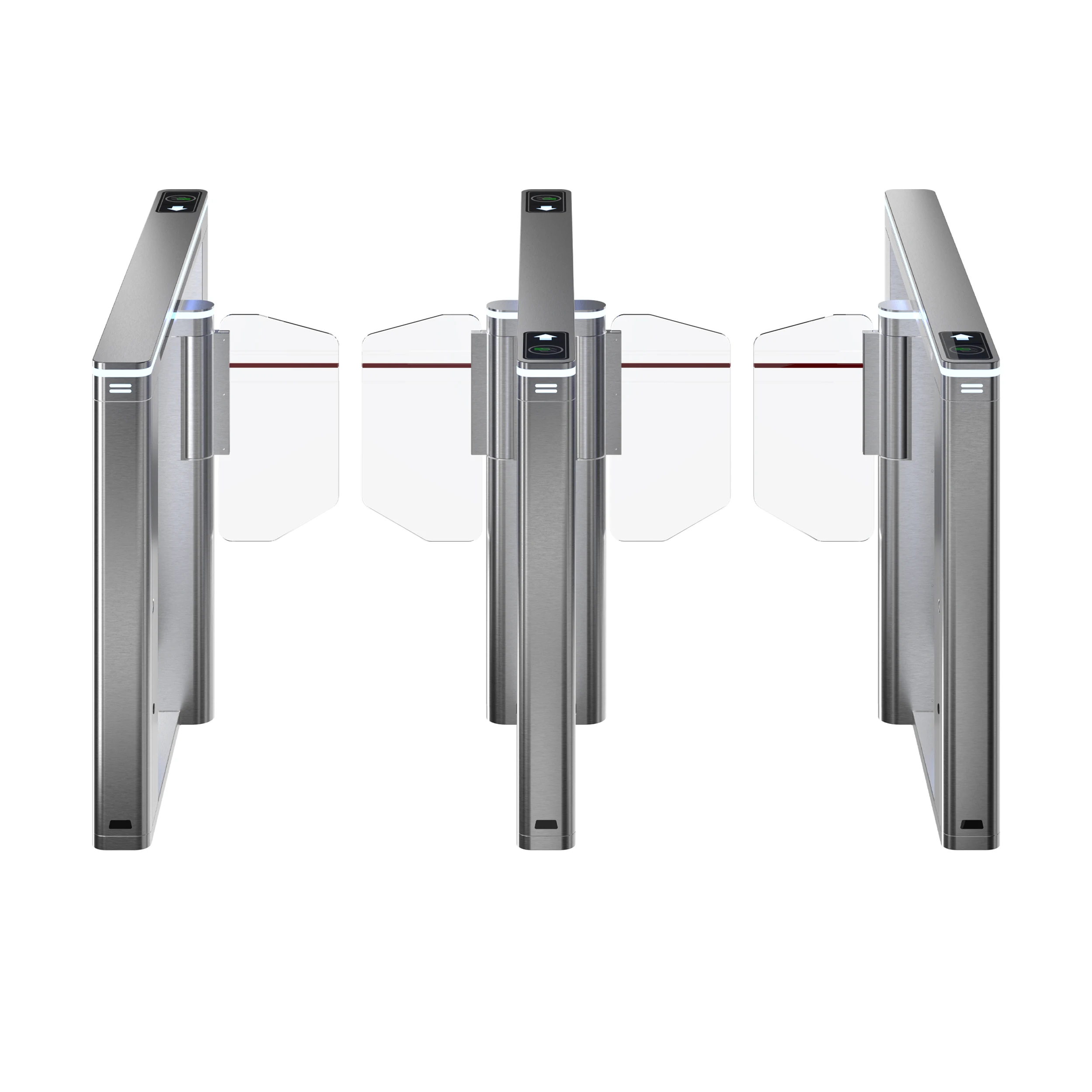 Face Terminal Turnstile Gate Swing Barrier Gate Fast Speed Pedestrian Access Control System