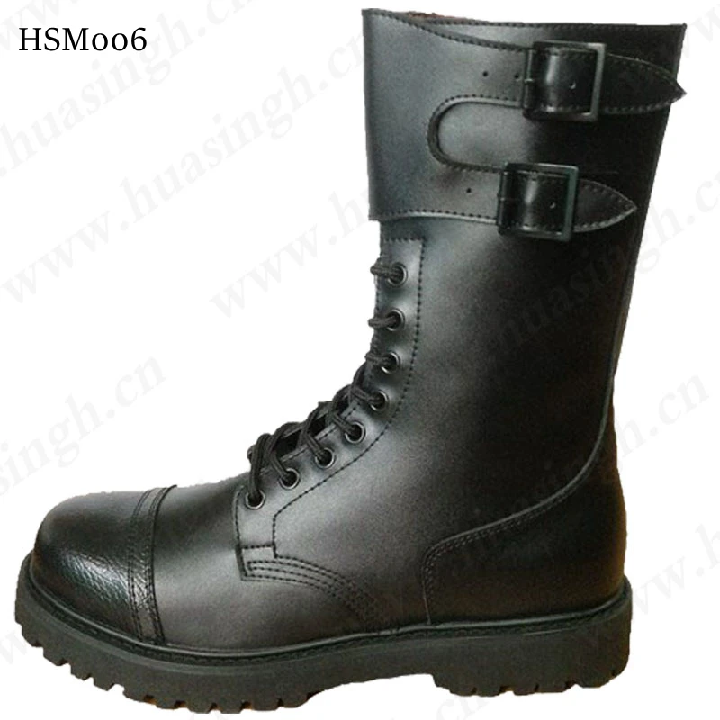 LXG,nice Quality Cow Leather Upper High Ankle Men Army Boots Professional Training Military Boots HSM006