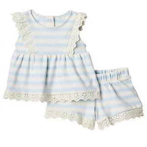 For Essentials X Sofia Grainge Toddlers and Baby Girls' Crocheted Eyelet Short & Top Set