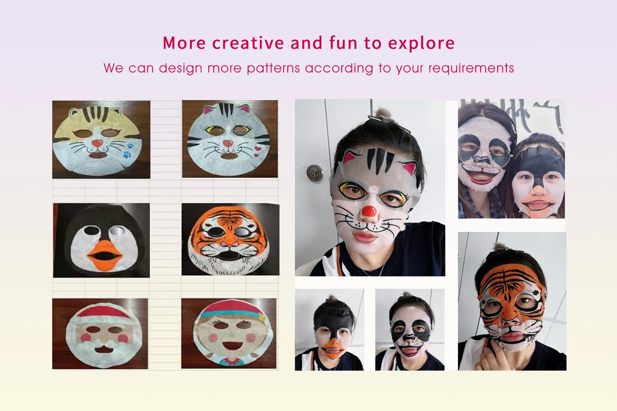 Cosmetic Moisture Moisturizer Masque De Visage Animal Facemask Sheet