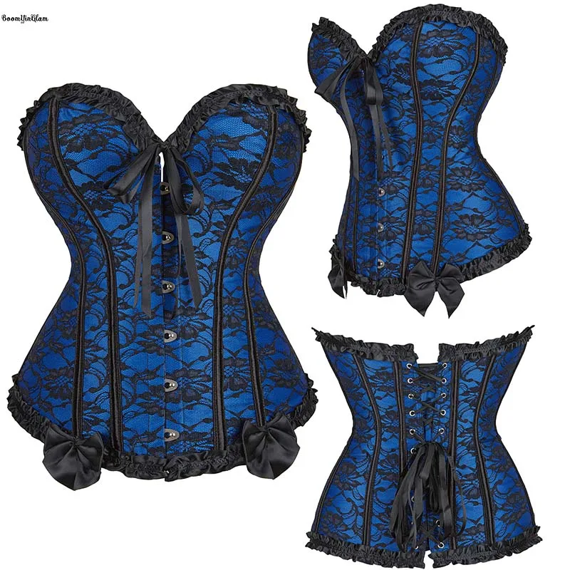 Busk Closure Back Lacing Ribbon Adjustable Sexy Fat Women Corsets Unique Sexy Women Pleated Corset Lingerie Plus Size 6XL