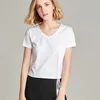 White V-neck