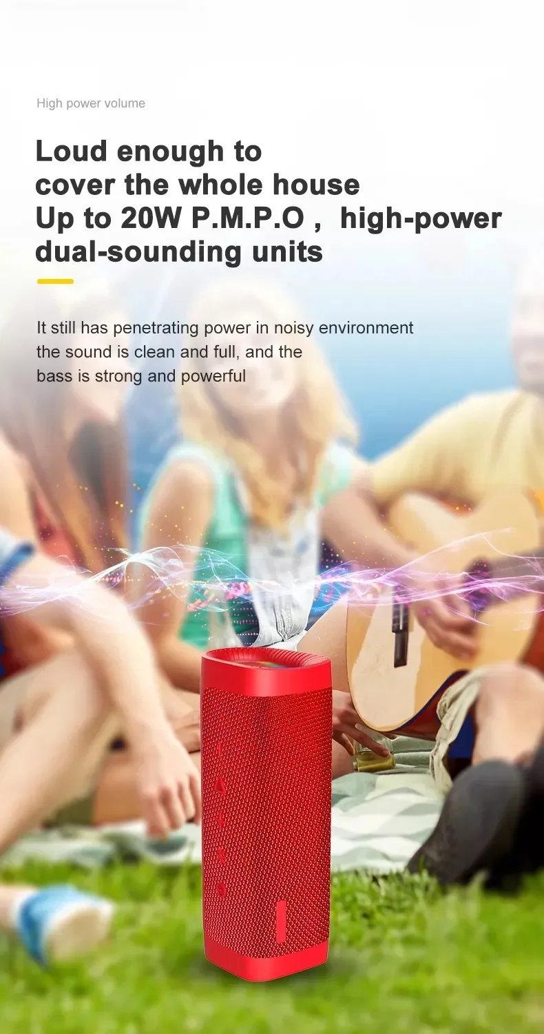 Portable Creative Wireless Speaker Ipx6 Waterproof Stereo Stereo