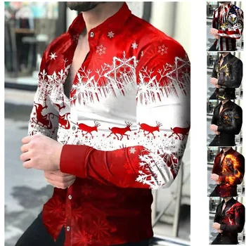 Shirts Shirt Printed Shirts Full Sleeve Broadcloth Fabric New High Quality Men's Business Spring Pattern Knitted for Men