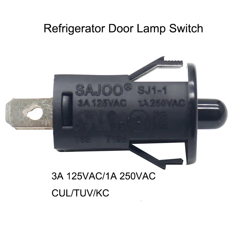 3A 125V Hot Selling Refrigerator ON-OFF Door Push Button Switch