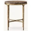 Brown Emperador Marble/ Forged Brass