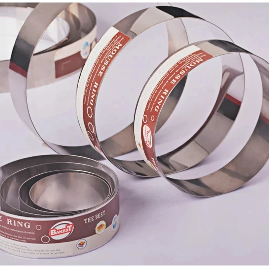 Tart Ring Custom Cake Mousse Pastry Dessert Ring Mold Nonstick Stainless Steel Cake Ring for Baking