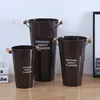 Secchio per caffè in legno