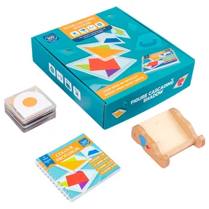 Hot Sale Christmas Promotion Gift Educational Toy Figure Cascading Shadow Logic Training Jigsaw Puzzle Kids Toys Montessori Toy
