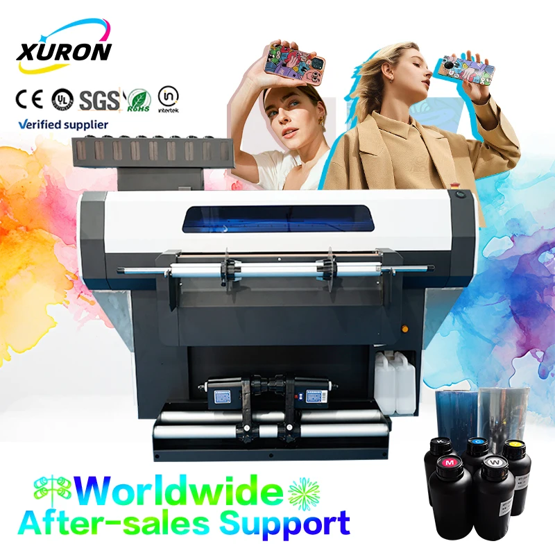 Space-Saving Vertical Fully Automatic UV DTF Printer Multifunctional 300mm Print Dimension Designed Limited Workspace New