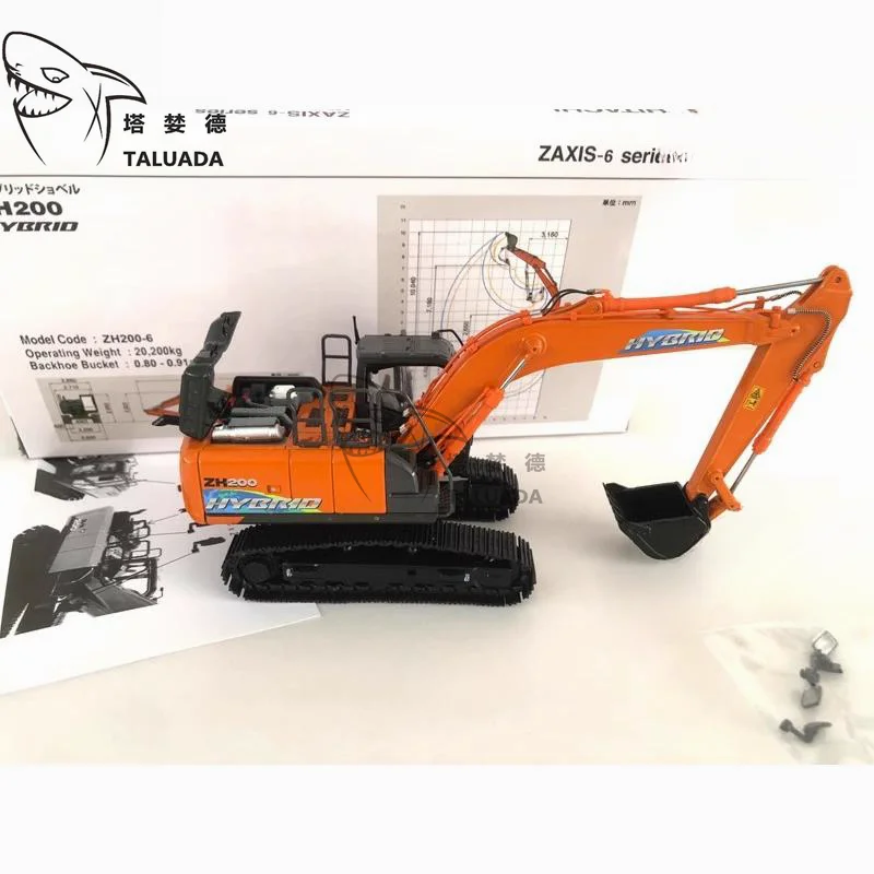 ミニカー HITACHI ZH200 hybrid 1/50 HITACHI ZX200-7 Excavator Engineering Vehicle Model Static