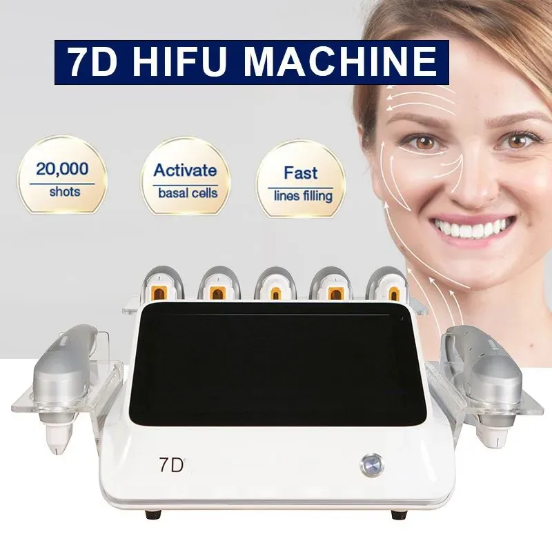 Tischplattenultraschall 7d hifu Faltenabbau-Face lifting-Körper, der hifu 7D Maschine abnimmt