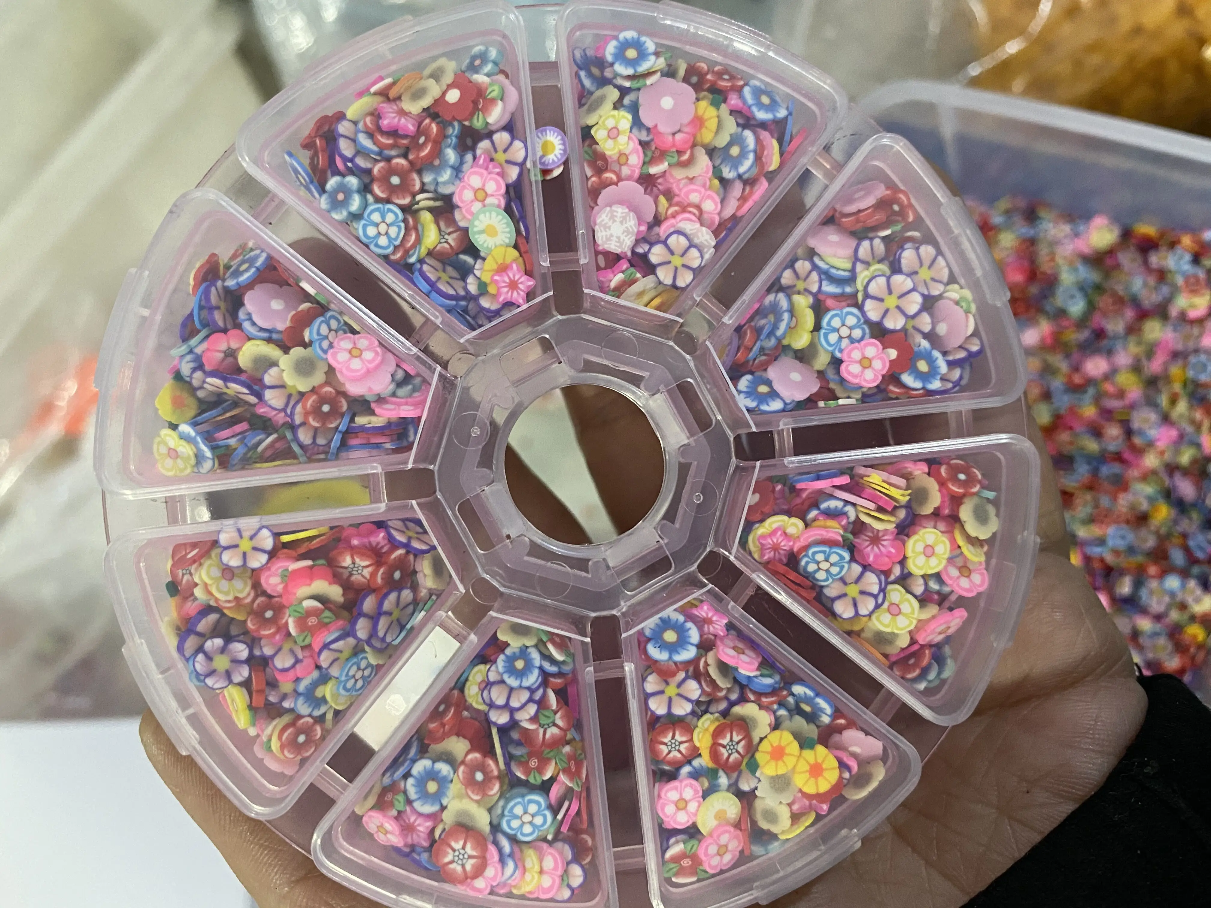 2 5*11*22 см милые розово/прозрачная пластиковая Скрипка для ювелирных изделий в форме ящики хранения бисера шт.